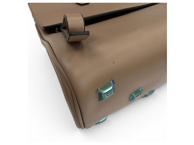 Borsa a tracolla 2-way in pelle morbida Studio Gancini Salvatore Ferragamo Marrone - vista 7