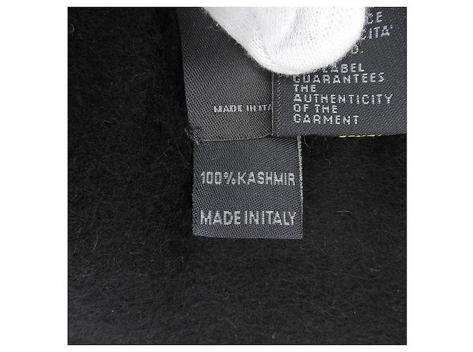 Stola in cashmere Fendi con bordatura in pelle Marrone Nero - vista 10