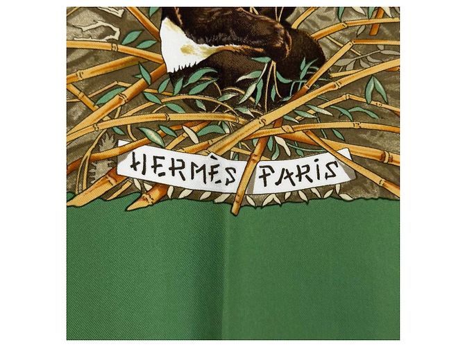Hermès HERMES Carré 90 Sichuan in seta Multicolore - vista 7