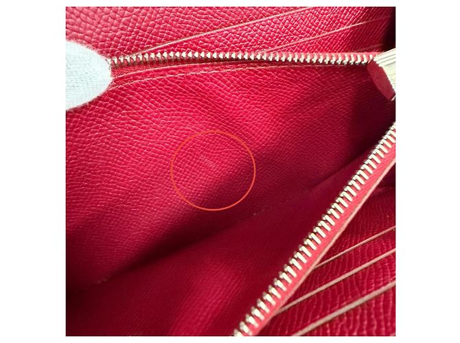 Hermès Kelly Long Wallet aus Epsom-Leder in Ruby Rot - Ansicht 10