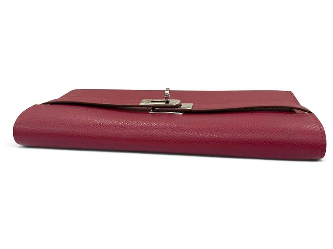 Hermès Kelly Long Wallet aus Epsom-Leder in Ruby Rot - Ansicht 4
