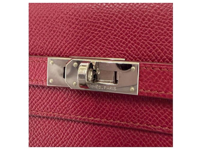 Hermès Kelly Long Wallet aus Epsom-Leder in Ruby Rot - Ansicht 7