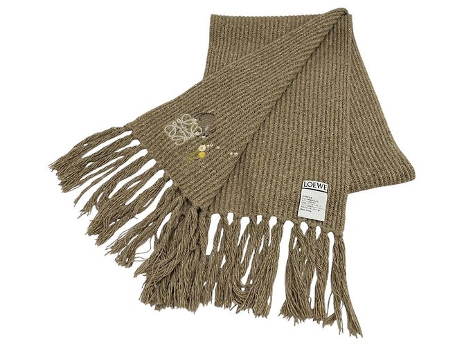 Stola in misto lana Loewe Sna Fujita Marrone - vista 2