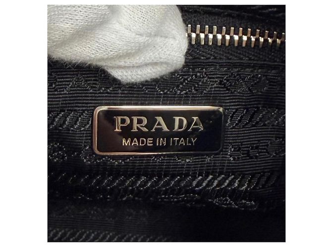 Borsa Prada Re-Edition 2005 in Re-Nylon con logo Triangle Nero - vista 11