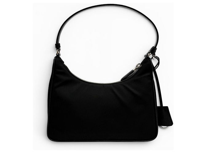 Borsa Prada Re-Edition 2005 in Re-Nylon con logo Triangle Nero - vista 3