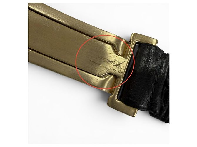 Chanel Ledergürtel mit B23C Logo-Schnalle und Strasssteinen Schwarz - Ansicht 10