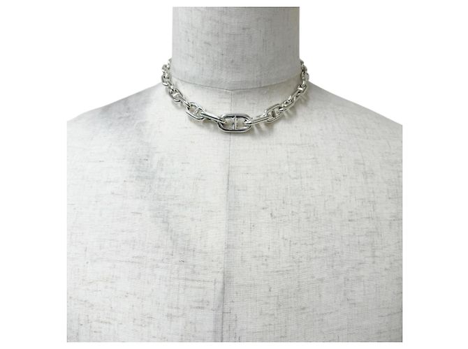 Hermès Collana HERMES Vintage SV925 Chaine d'Ancre Crescendo Argento - vista 2
