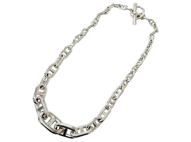 Hermès Collana HERMES Vintage SV925 Chaine d'Ancre Crescendo Argento - vista 4
