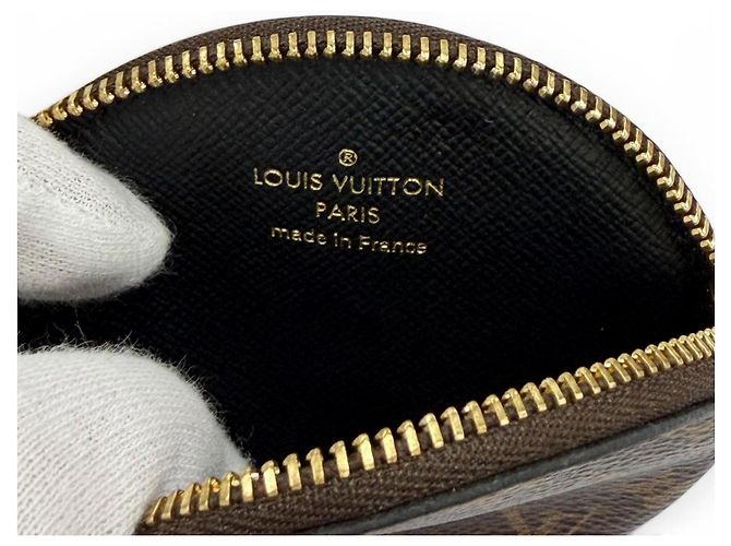 Pochette Trio in pelle Monogram Giant Reverse Louis Vuitton Marrone - vista 13