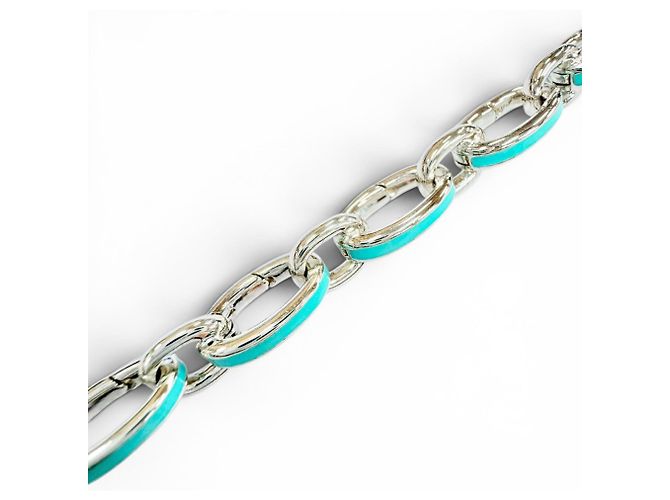 Bracciale con charm Tiffany & Co. in argento 925 Blu - vista 5