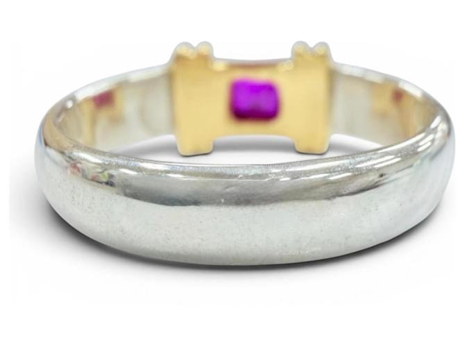 Tiffany & Co Tiffany Vintage Stacking-Ring Silber Golden - Ansicht 3