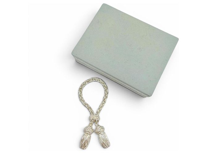 Hermès Vintage Hermes Schalring aus Silber - Ansicht 2