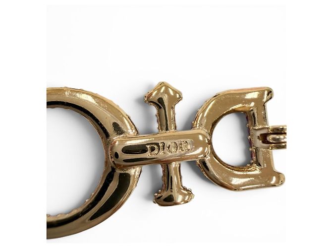 Spilla Christian Dior con strass Rosa D'oro - vista 6
