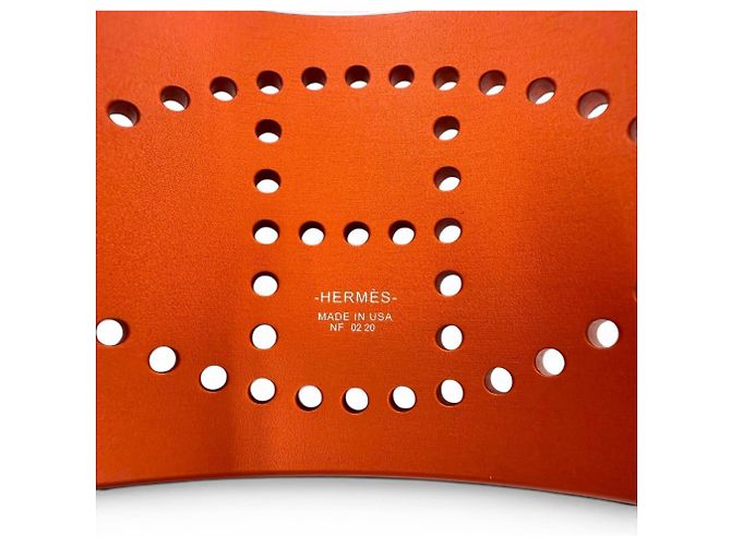Hermès Hermes Evelyne Aluminium Armreif Orange - Ansicht 6