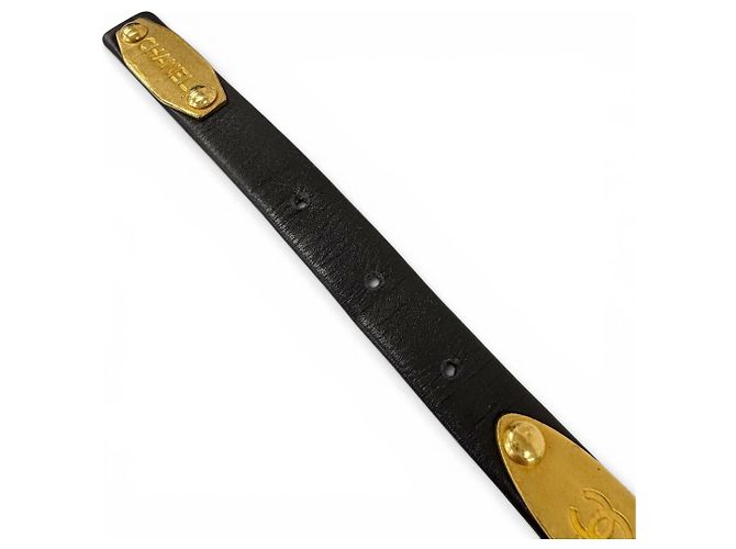 Chanel Vintage Ledergürtel Schwarz - Ansicht 10