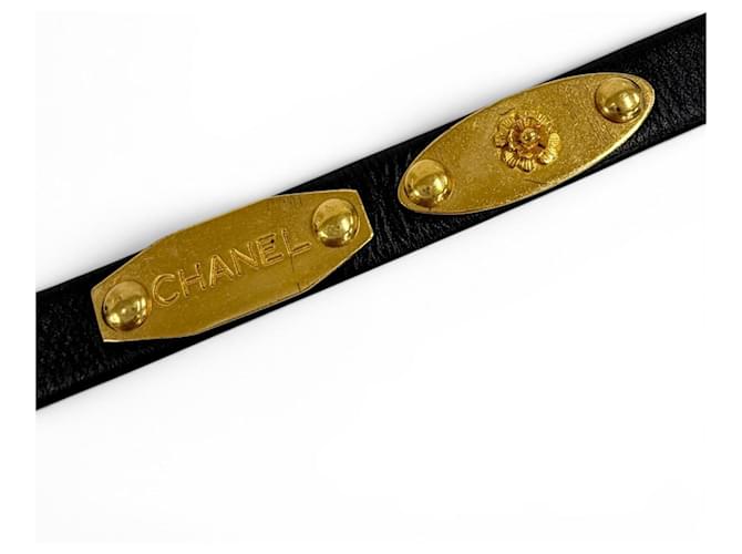 Chanel Vintage Ledergürtel Schwarz - Ansicht 5