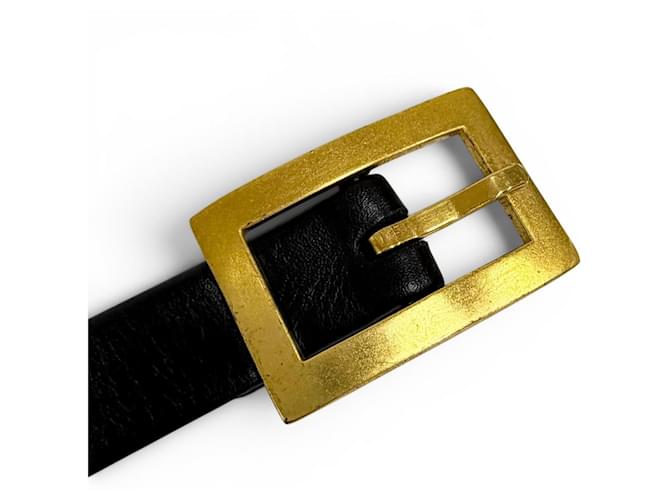 Chanel Vintage Ledergürtel Schwarz - Ansicht 8