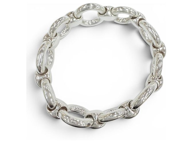 Hermès Bracciale Charm Vintage Frontaire Hermes Argento - vista 2