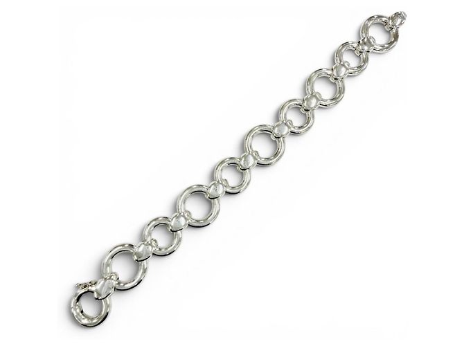 Hermès Bracciale Charm Vintage Frontaire Hermes Argento - vista 4
