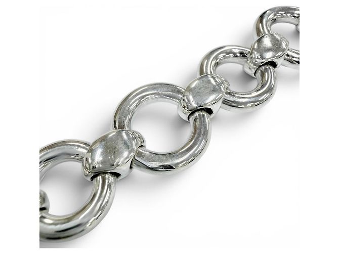 Hermès Bracciale Charm Vintage Frontaire Hermes Argento - vista 5