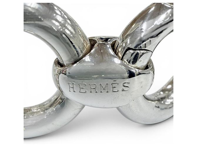 Hermès Bracciale Charm Vintage Frontaire Hermes Argento - vista 7