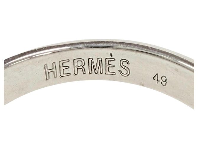Ring Hermès Bague Heart Knock Hermes Argenté Doré - vue 5