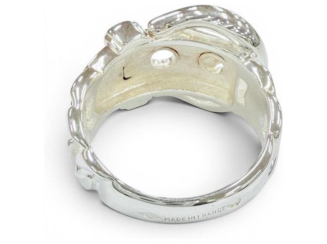 Hermès Hermes Vintage Boucles Sellier Ring Silber - Ansicht 4