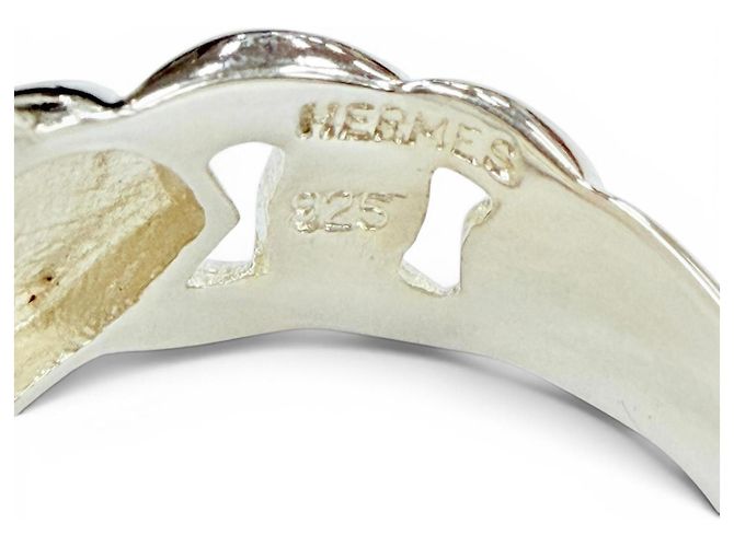 Hermès Hermes Vintage Boucles Sellier Ring Silber - Ansicht 7