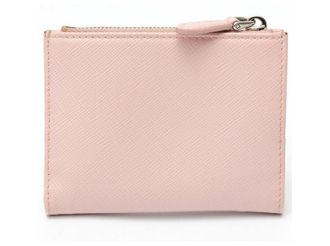 Portafoglio Prada Saffiano Triangle Rosa - vista 2