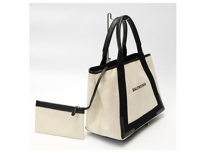 Everyday Borsa Tote Balenciaga Navy Cabas M Nero - vista 2