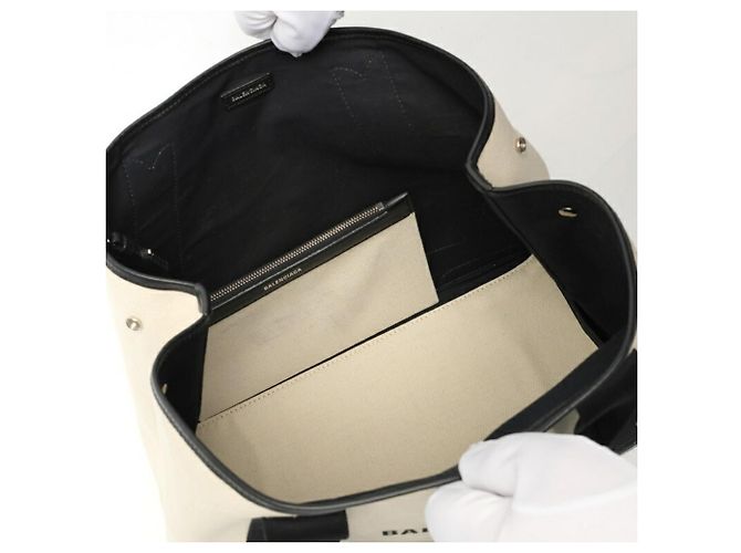 Everyday Borsa Tote Balenciaga Navy Cabas M Nero - vista 7