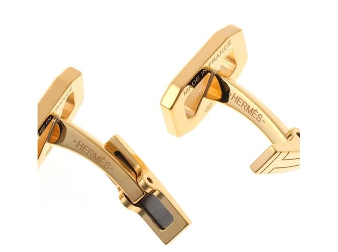 Hermès Gemelli Delta Hermes in metallo dorato D'oro - vista 3