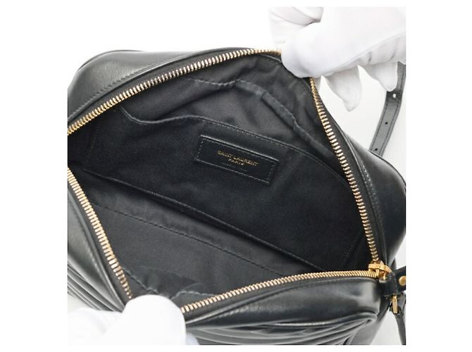 Borsa a tracolla Saint Laurent Lou Camera Bag Nero - vista 10