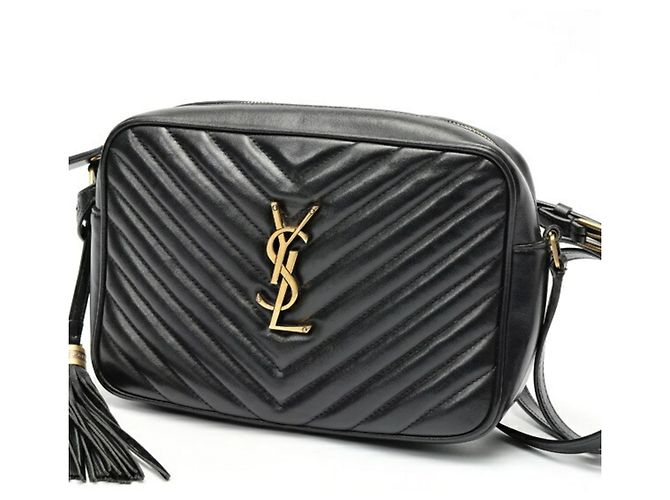 Borsa a tracolla Saint Laurent Lou Camera Bag Nero - vista 2