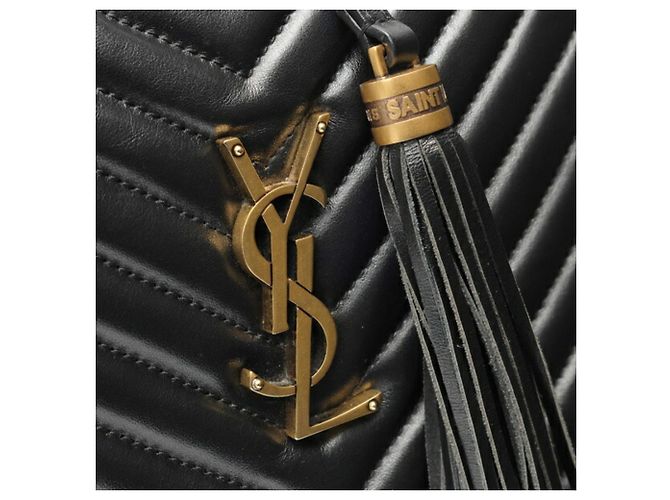 Borsa a tracolla Saint Laurent Lou Camera Bag Nero - vista 6