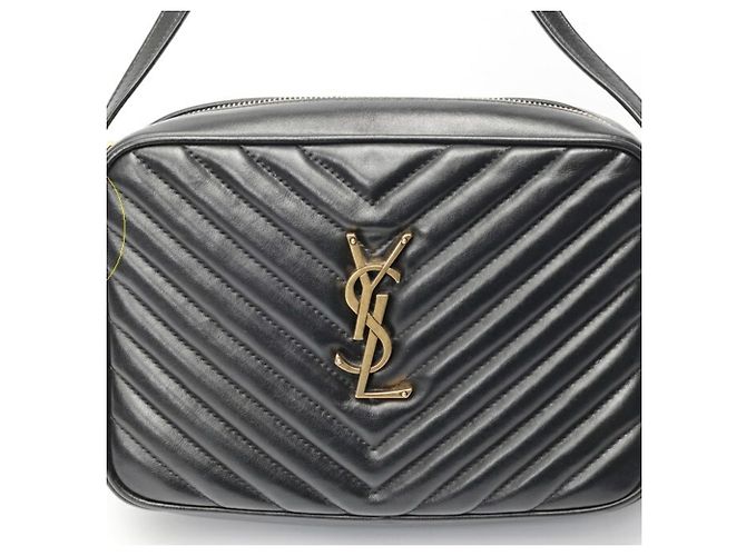 Borsa a tracolla Saint Laurent Lou Camera Bag Nero - vista 7