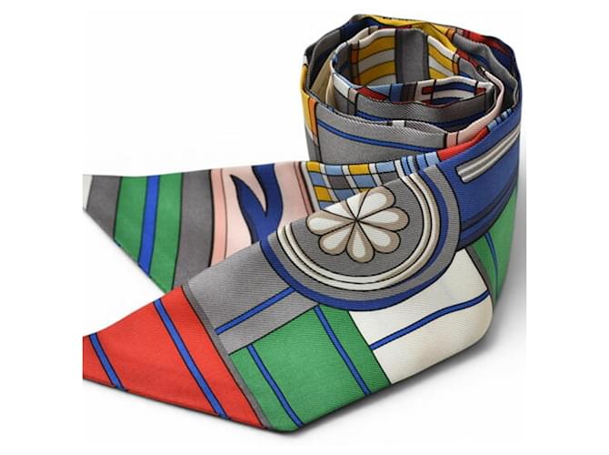 Hermès Hermes Twilly Seidentuch mehrfarbig Mehrfarben - Ansicht 2