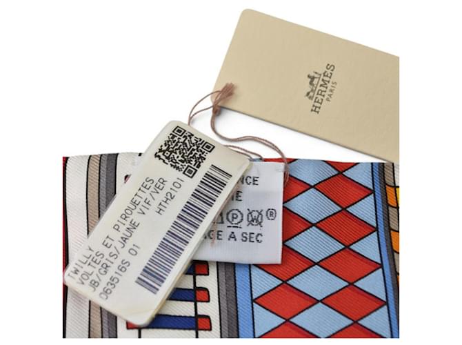 Hermès Hermes Twilly Seidentuch mehrfarbig Mehrfarben - Ansicht 7