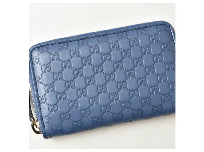 Monedero de piel azul Gucci - vista 3
