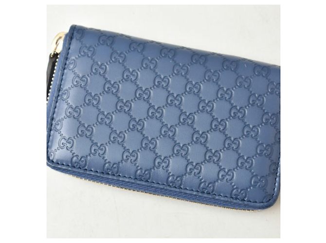 Monedero de piel azul Gucci - vista 4