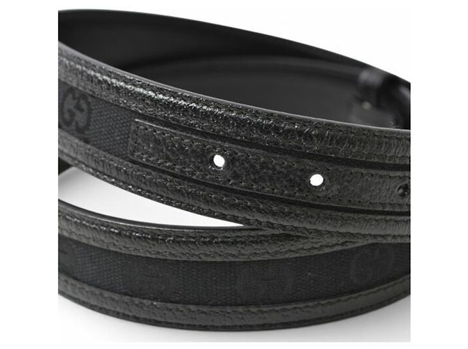 Gucci Unisex-Gürtel mit GG-Schnalle Schwarz - Ansicht 11