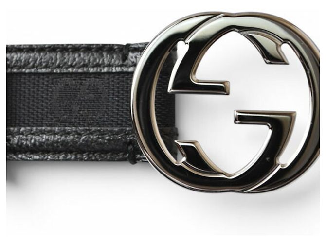 Gucci Unisex-Gürtel mit GG-Schnalle Schwarz - Ansicht 3