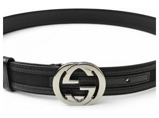 Gucci Unisex-Gürtel mit GG-Schnalle Schwarz - Ansicht 7