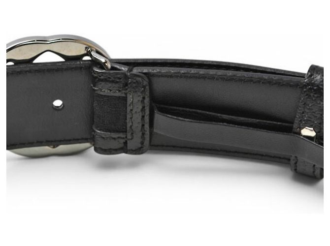 Gucci Unisex-Gürtel mit GG-Schnalle Schwarz - Ansicht 8