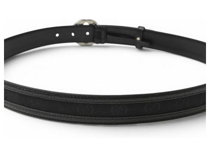 Gucci Unisex-Gürtel mit GG-Schnalle Schwarz - Ansicht 9