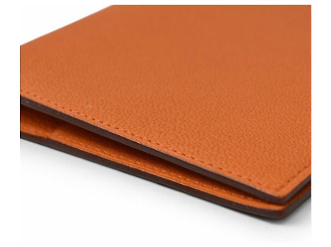 Hermès Funda de agenda Hermes en piel de cabra naranja - vista 5