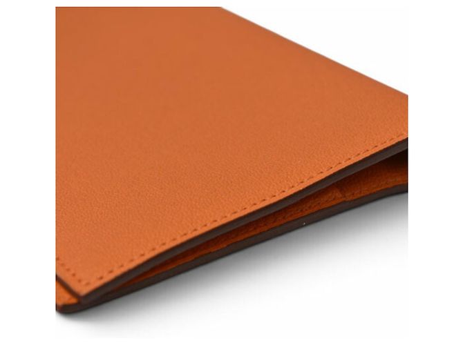 Hermès Funda de agenda Hermes en piel de cabra naranja - vista 6