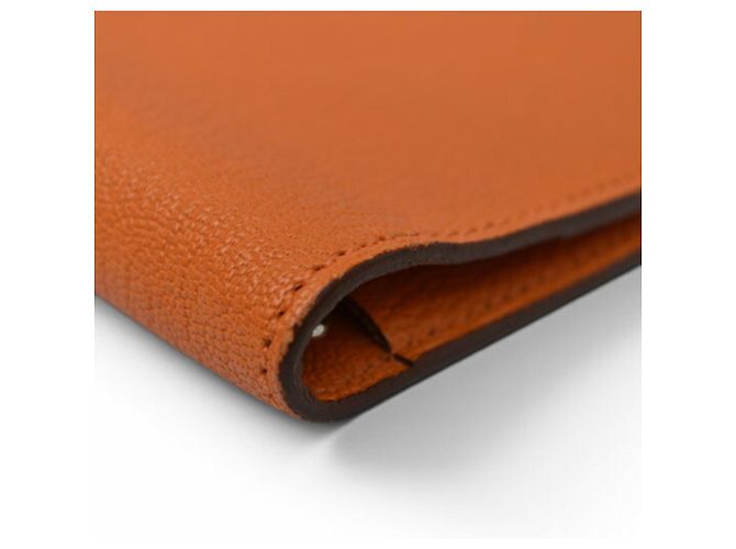 Hermès Funda de agenda Hermes en piel de cabra naranja - vista 7
