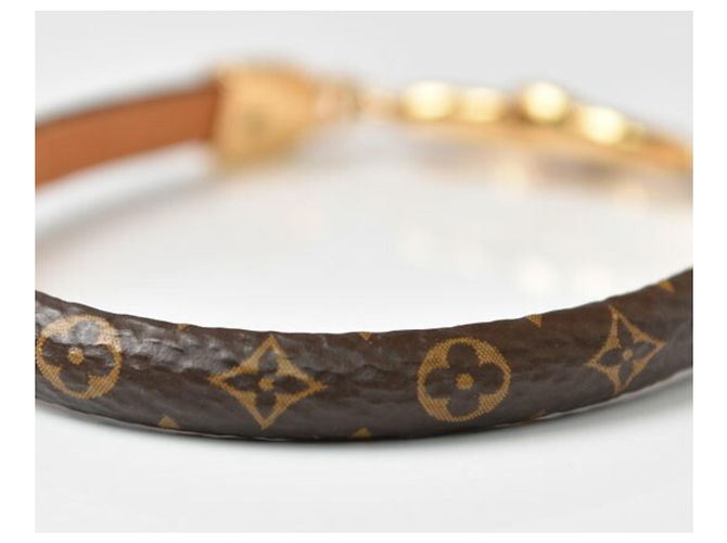 Pulsera Charm Monogram Louis Vuitton Castaño Dorado - vista 3