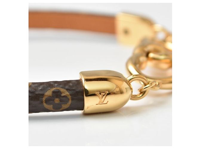 Pulsera Charm Monogram Louis Vuitton Castaño Dorado - vista 4